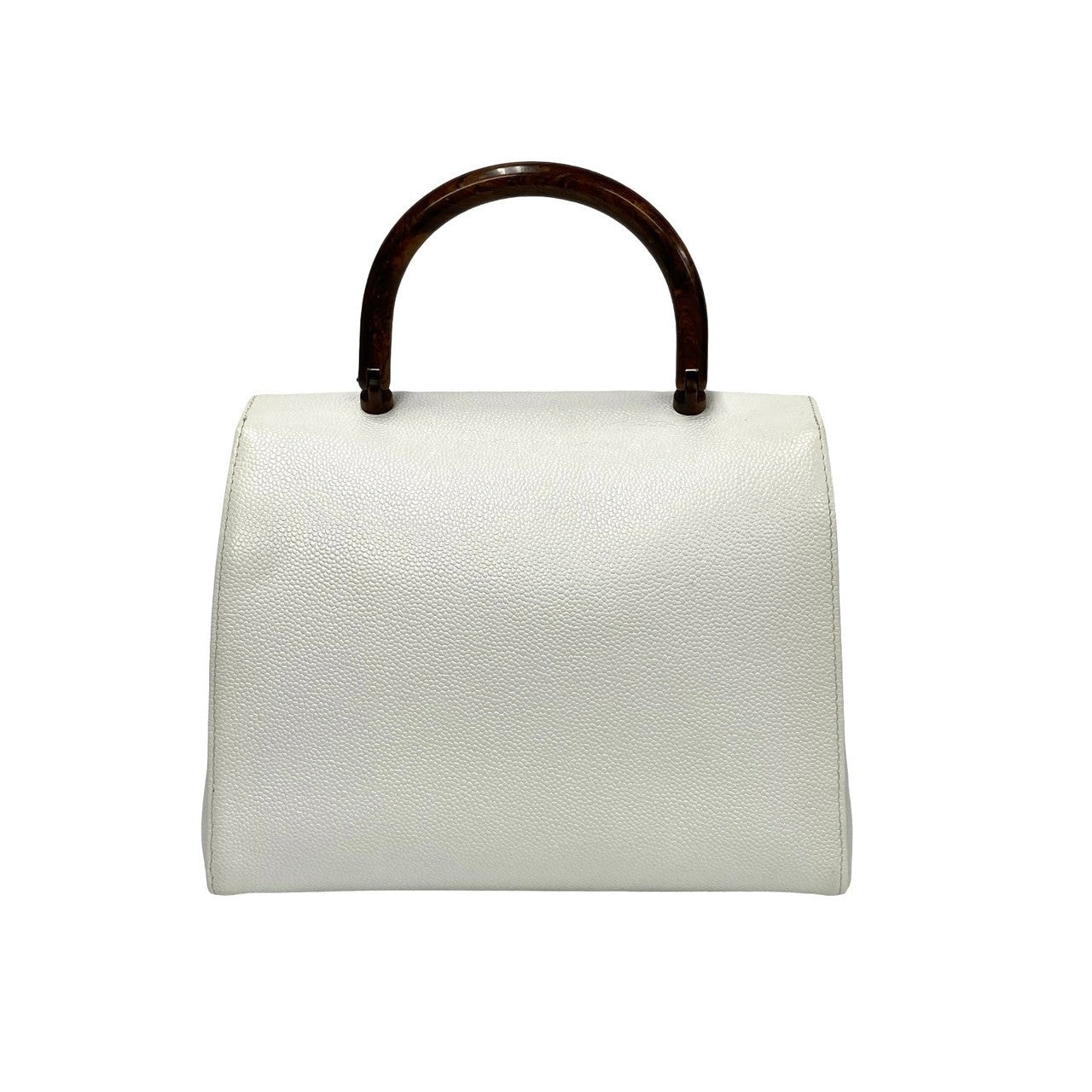 Chanel CC Caviar Top Handle Bag  Leather Handbag