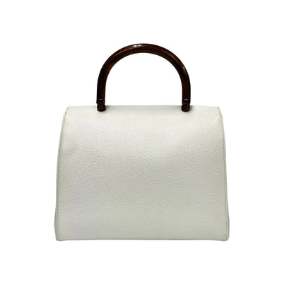 Chanel CC Caviar Top Handle Bag  Leather Handbag