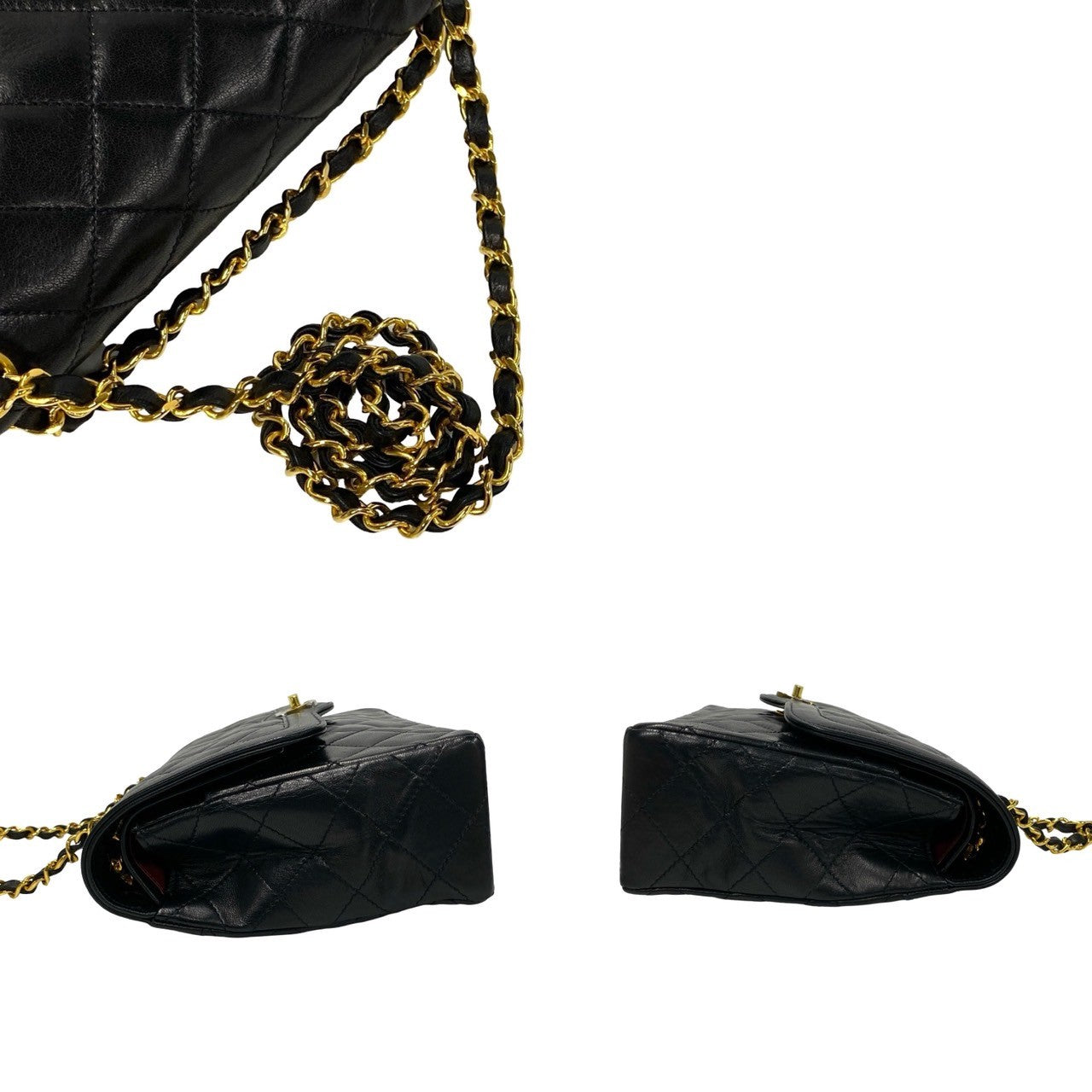 Chanel CC Paris Double Flap Bag  Leather Crossbody Bag