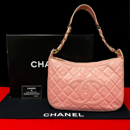 Chanel CC Caviar Timeless Shoulder Bag  Leather Crossbody Bag