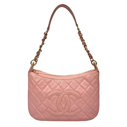Chanel CC Caviar Timeless Shoulder Bag  Leather Crossbody Bag
