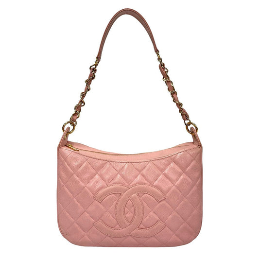 Chanel CC Caviar Timeless Shoulder Bag  Leather Crossbody Bag