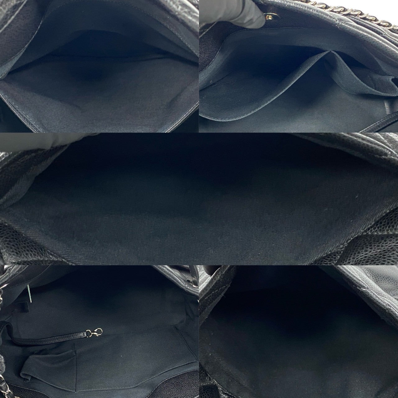 Chanel CC Caviar Chain Tote Bag  Leather Tote Bag