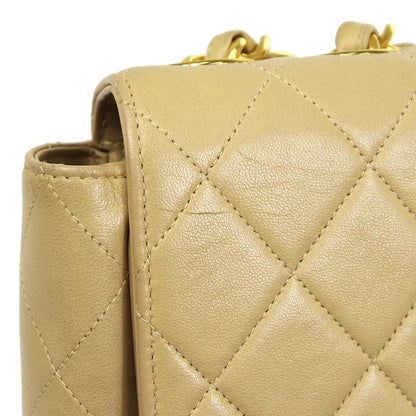 CHANEL 1994-1996 Beige Lambskin Classic Flap Jumbo