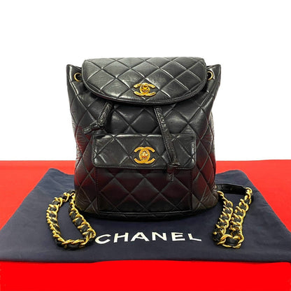 Chanel CC Duma Backpack Leather Backpack