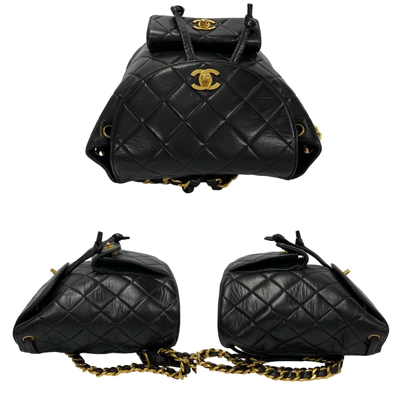 Chanel CC Duma Backpack Leather Backpack