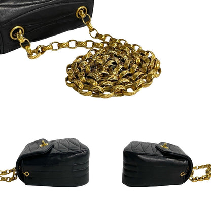 Chanel CC Quilted Leather Chain Crossbody Bag Leather Crossbody Bag