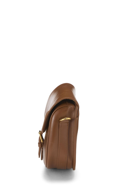 Dior, Brown Calfskin Bobby Flap Medium, Brown
