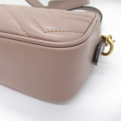 Gucci Chain Shoulder Shoulder Bag Leather  Pink / Beige 448065
