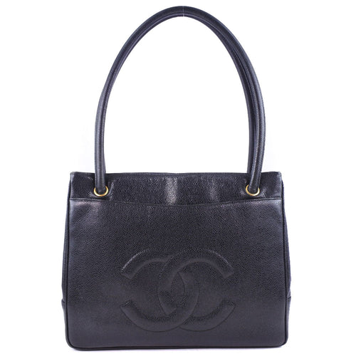Chanel CC Caviar Tote Bag Leather Tote Bag in New Condition