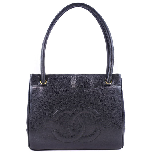 Chanel CC Caviar Tote Bag Leather Tote Bag in New Condition
