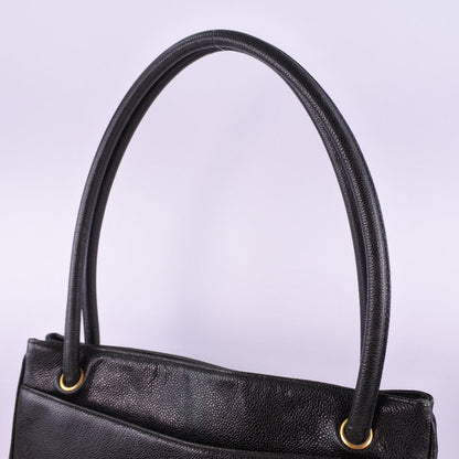 Chanel CC Caviar Tote Bag Leather Tote Bag in New Condition