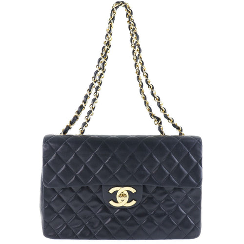 Chanel Maxi Classic Single Flap Bag Leather Shoulder Bag A01094