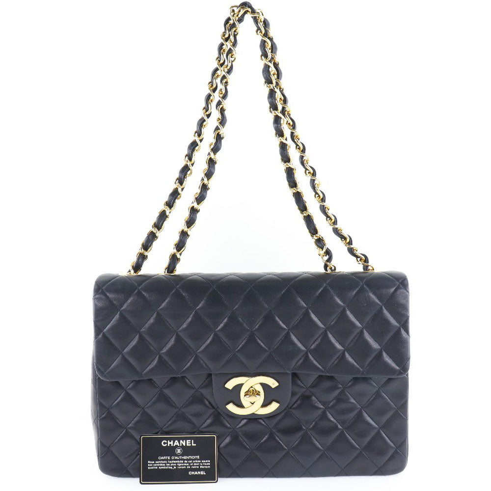 Chanel Maxi Classic Single Flap Bag Leather Shoulder Bag A01094