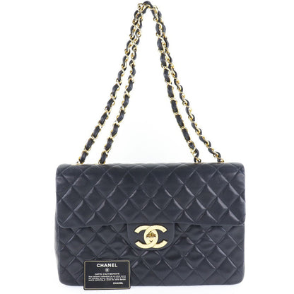 Chanel Maxi Classic Single Flap Bag Leather Shoulder Bag A01094