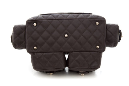 Chanel Brown Cambon Multipocket Handbag