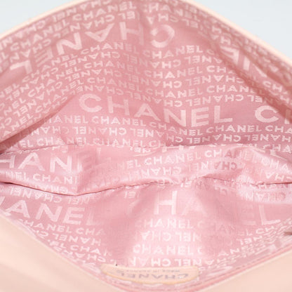CHANEL Matelasse Chain Shoulder Bag Leather Pink CC 53097