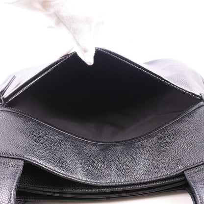 Chanel Black Caviar Skin Tote Shoulder Bag Leather Shoulder Bag 61868** in New Condition