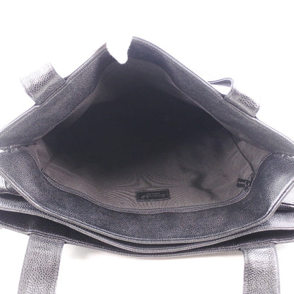 Chanel Black Caviar Skin Tote Shoulder Bag Leather Shoulder Bag 61868** in New Condition