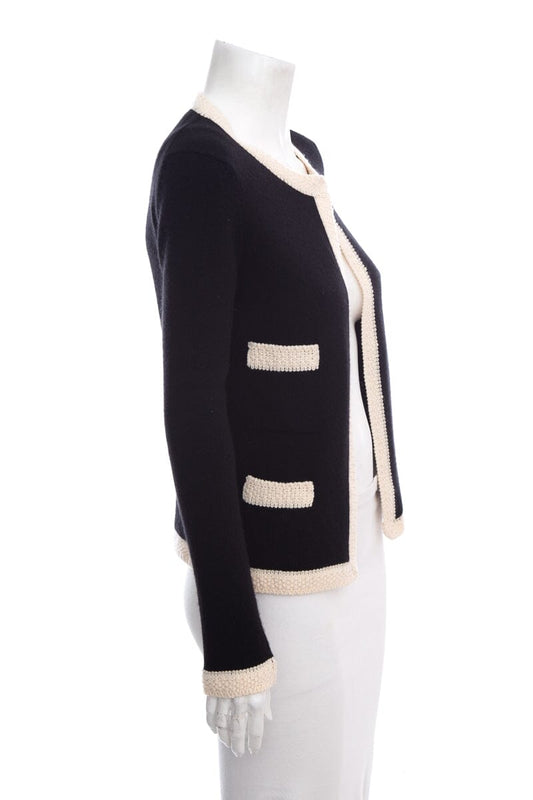 Chanel Black & White Cardigan SZ 36