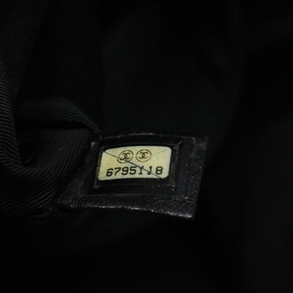 CHANEL Wild Stitch Hand Bag Leather Black CC 54178
