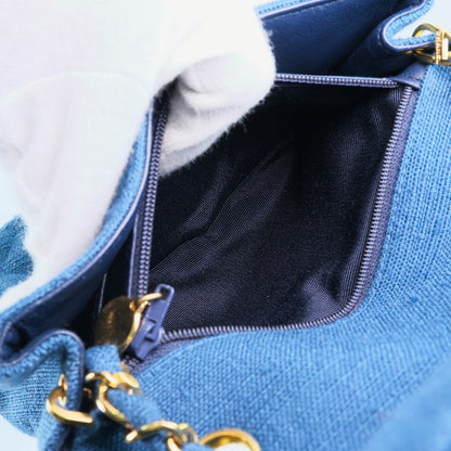 Chanel Mini Denim Single Flap Bag Denim Crossbody Bag