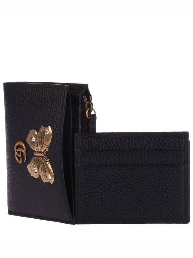 Gucci Butterfly Card Wallet Black