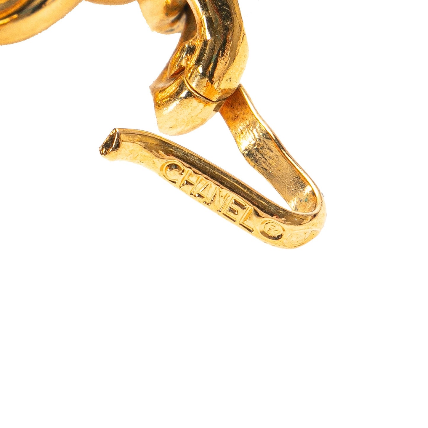 Gold Chanel Gold Plated Medallion Chain Belt