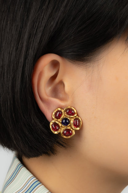 Boucles d'oreilles fleurs Chanel