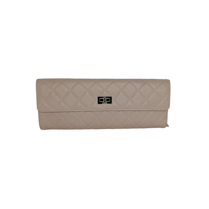 Chanel 2.55 Beige Lambskin Jewelry Case Clutch