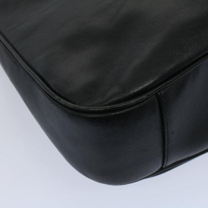 GUCCI Bamboo Shoulder Bag Leather 2way Black 001 2123 1633  56406