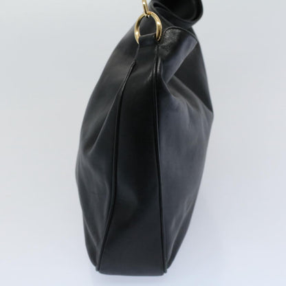 GUCCI Bamboo Shoulder Bag Leather 2way Black 001 2123 1633  56406