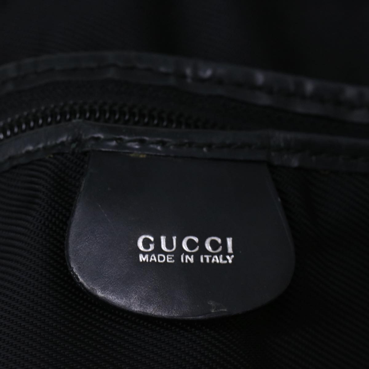 GUCCI Boston Bag Nylon 2way Black  56712