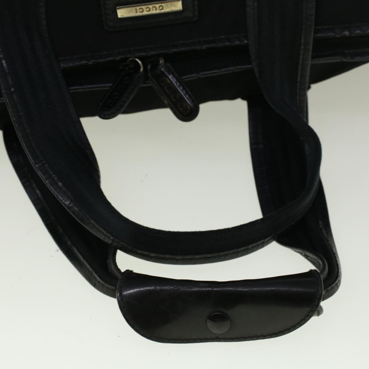GUCCI Boston Bag Nylon 2way Black  56712