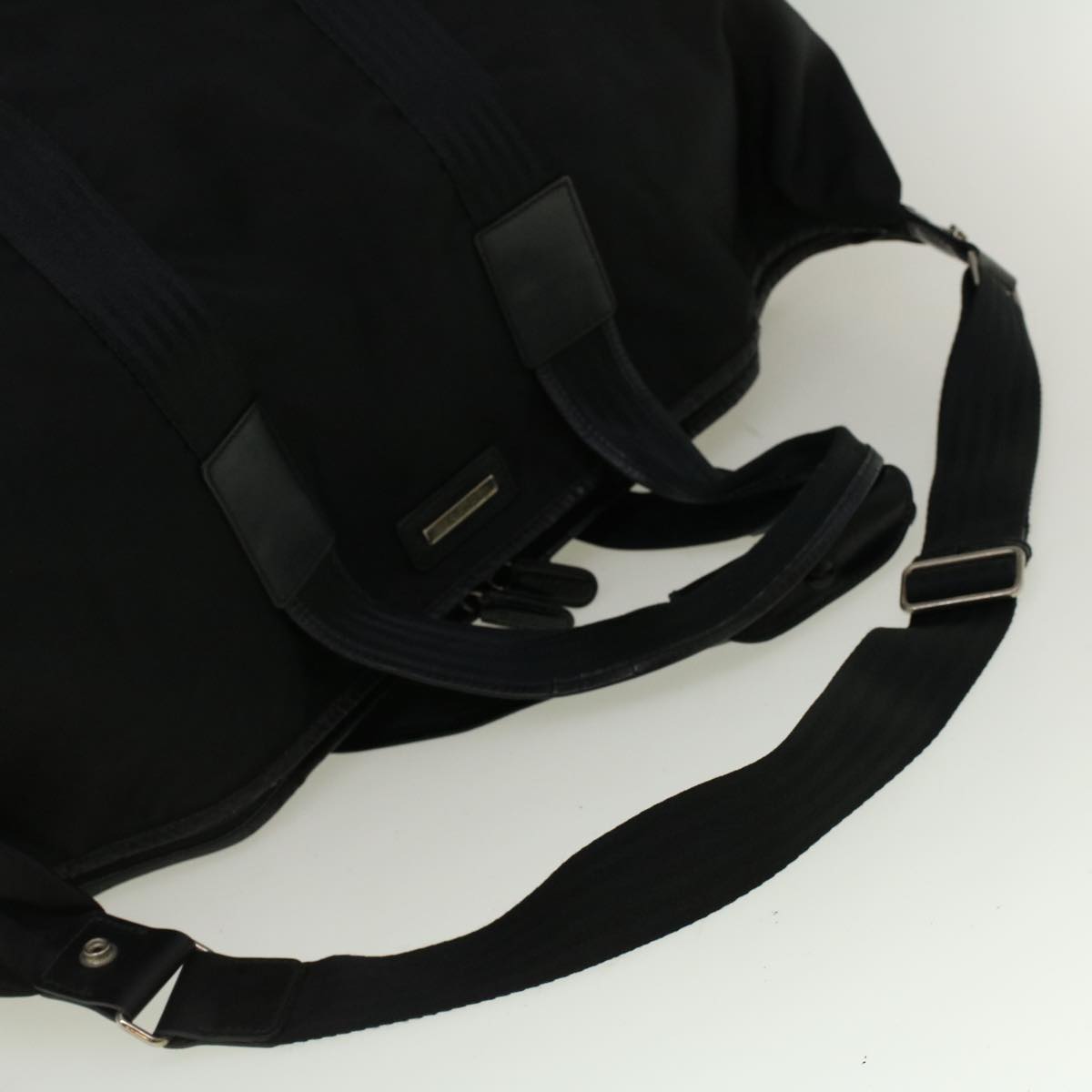 GUCCI Boston Bag Nylon 2way Black  56712