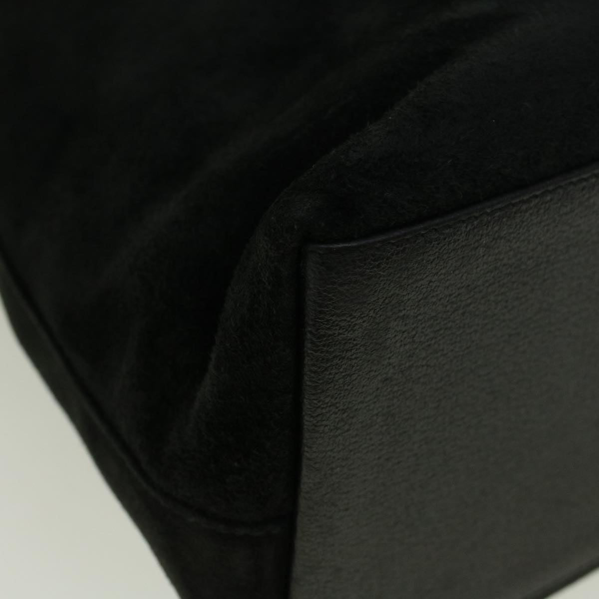 GUCCI Bamboo Hand Bag Suede Black 002 2058 0508 0  57181