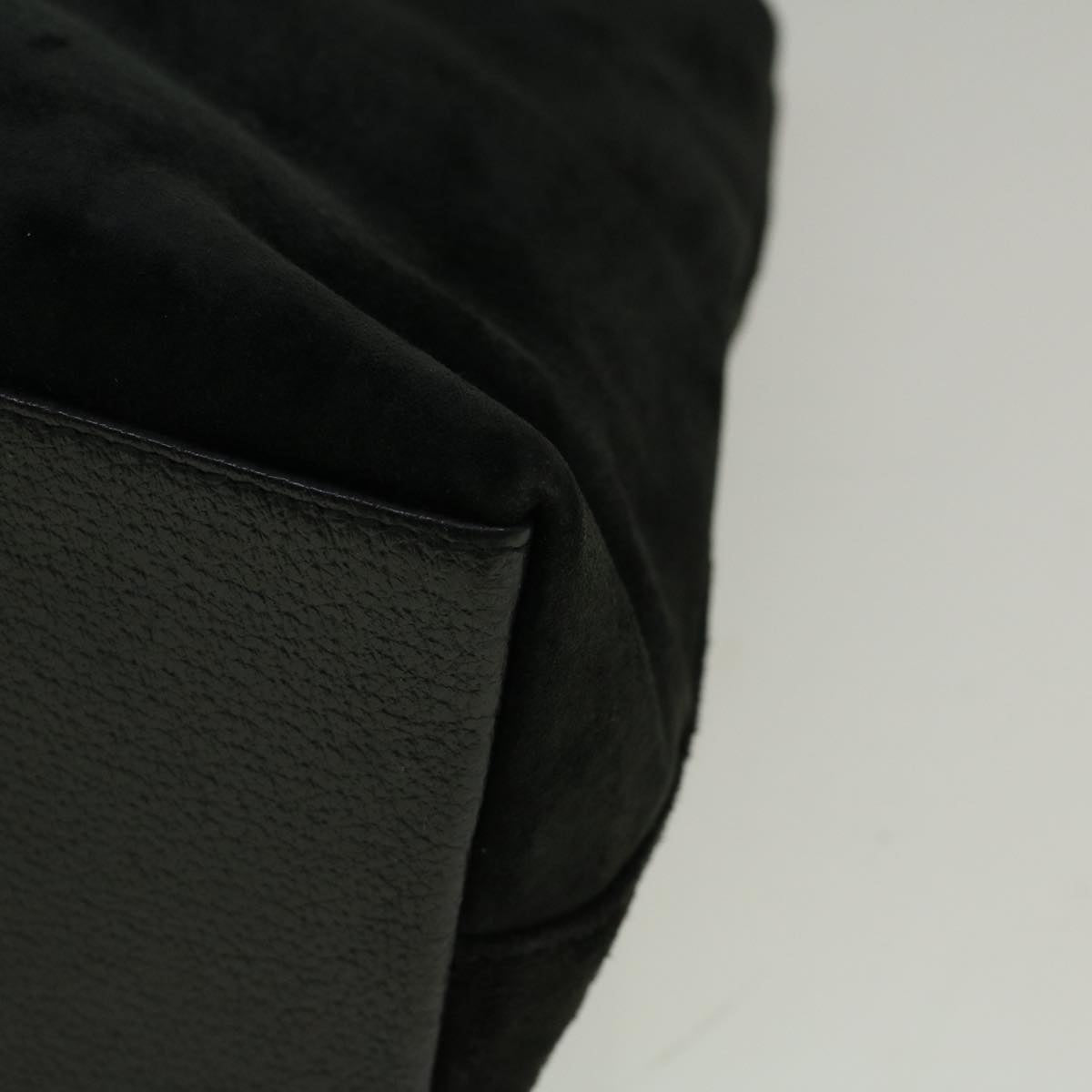 GUCCI Bamboo Hand Bag Suede Black 002 2058 0508 0  57181