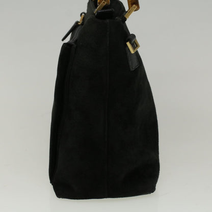 GUCCI Bamboo Hand Bag Suede Black 002 2058 0508 0  57181