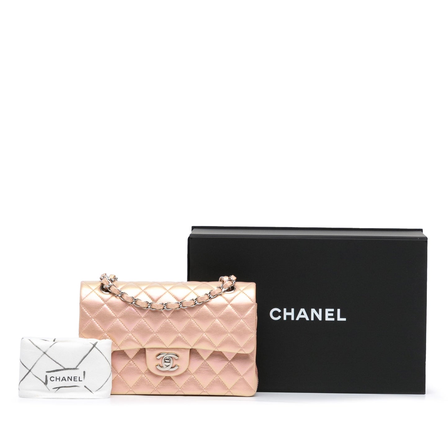 Chanel Sac Small Classic Iridescent Lambskin Double Flap