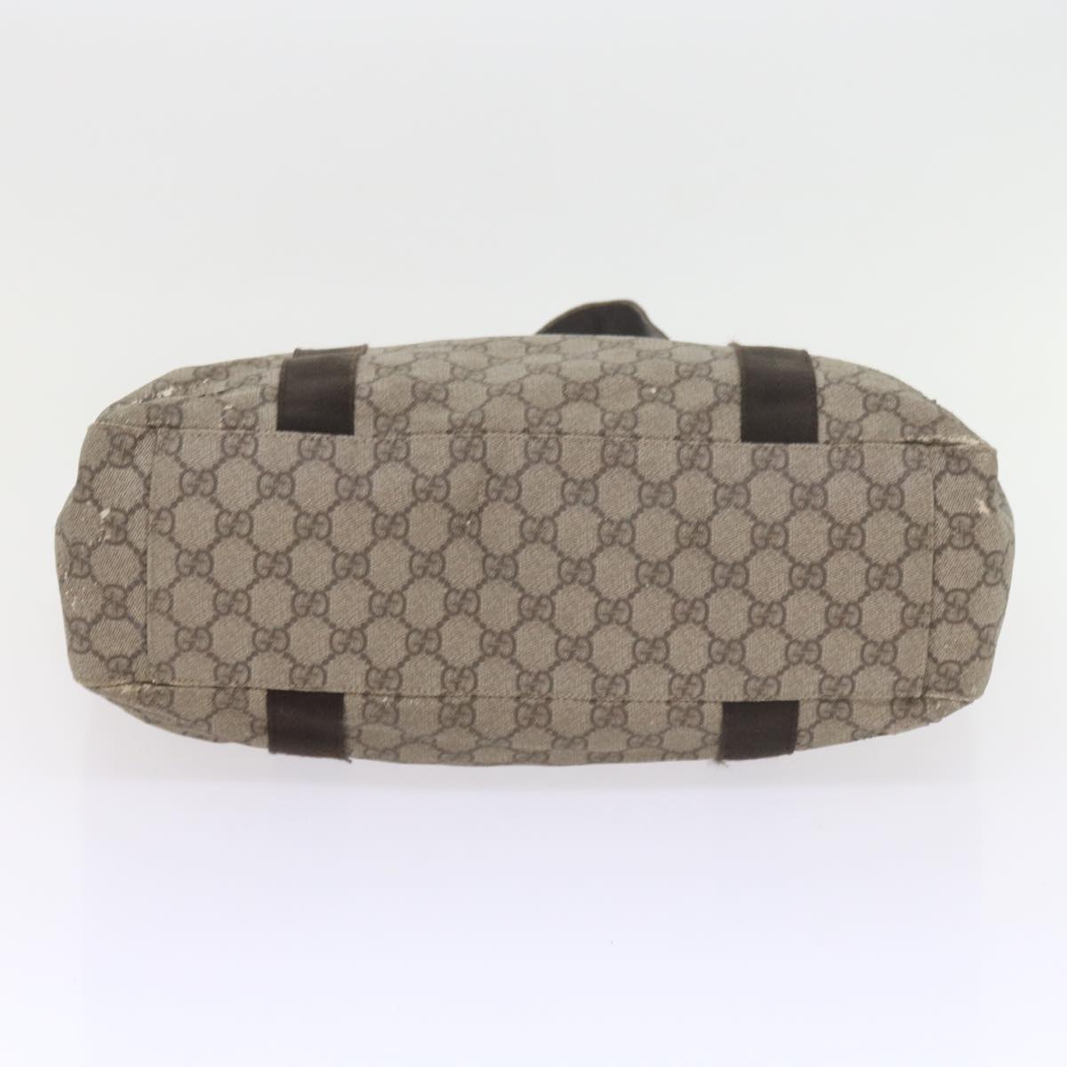 GUCCI GG Canvas Pouch Tote Bag Coated Canvas 2Set Beige Black  57550