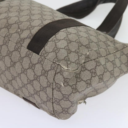 GUCCI GG Canvas Pouch Tote Bag Coated Canvas 2Set Beige Black  57550