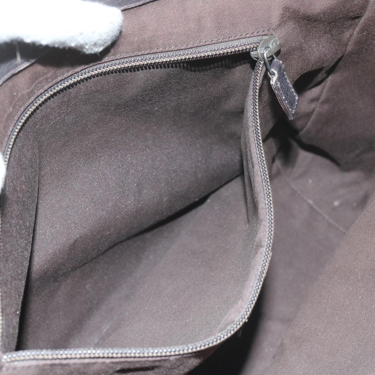 GUCCI GG Canvas Pouch Tote Bag Coated Canvas 2Set Beige Black  57550