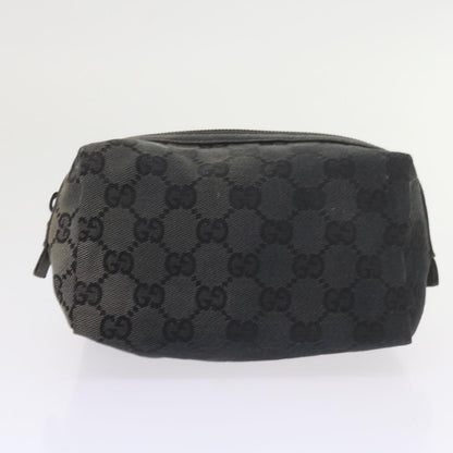 GUCCI GG Canvas Pouch Tote Bag Coated Canvas 2Set Beige Black  57550