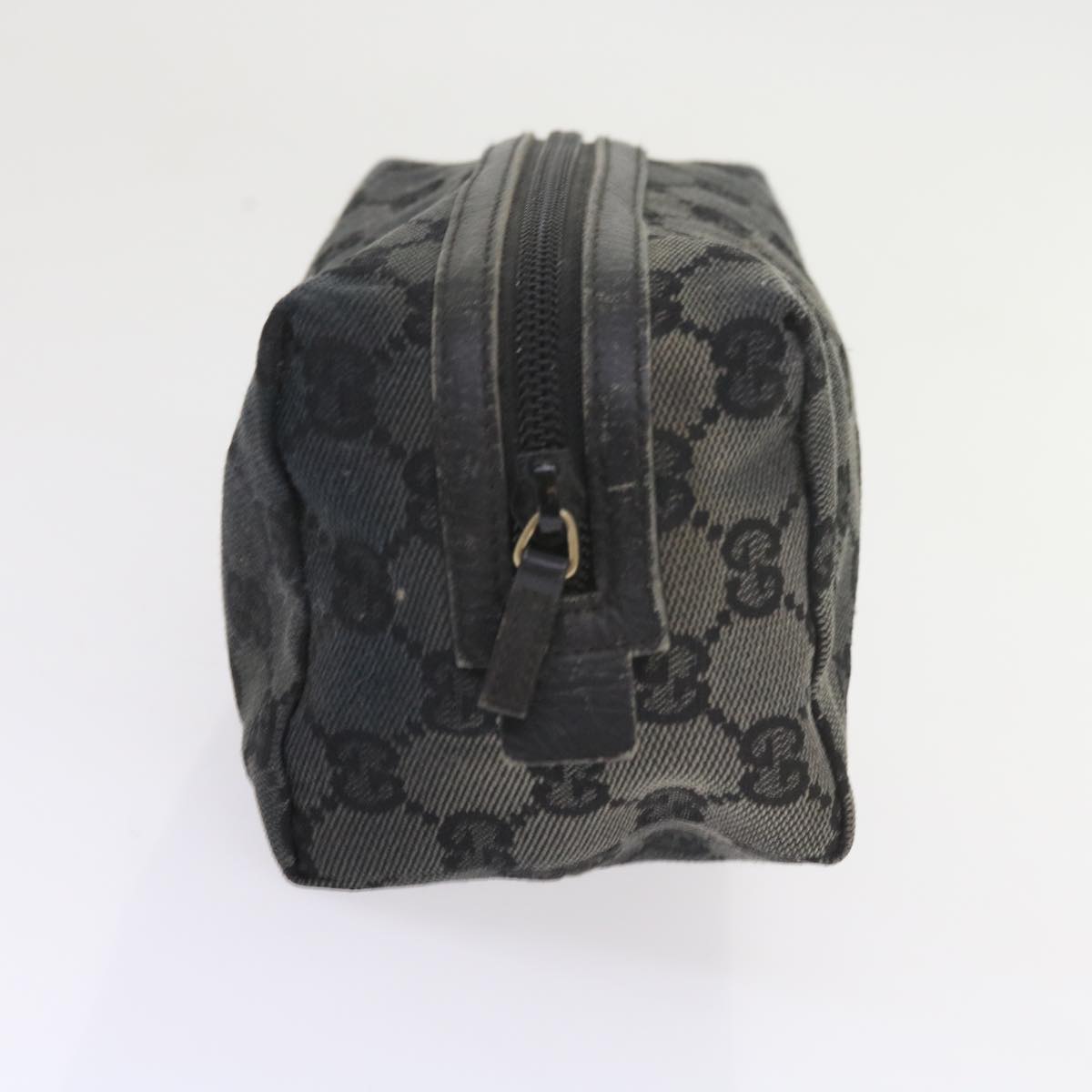 GUCCI GG Canvas Pouch Tote Bag Coated Canvas 2Set Beige Black  57550