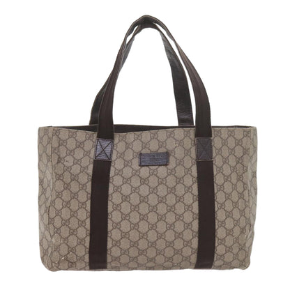 GUCCI GG Canvas Pouch Tote Bag Coated Canvas 2Set Beige Black  57550