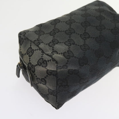 GUCCI GG Canvas Pouch Tote Bag Coated Canvas 2Set Beige Black  57550