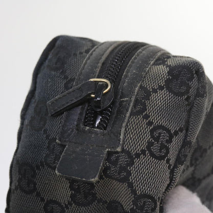 GUCCI GG Canvas Pouch Tote Bag Coated Canvas 2Set Beige Black  57550