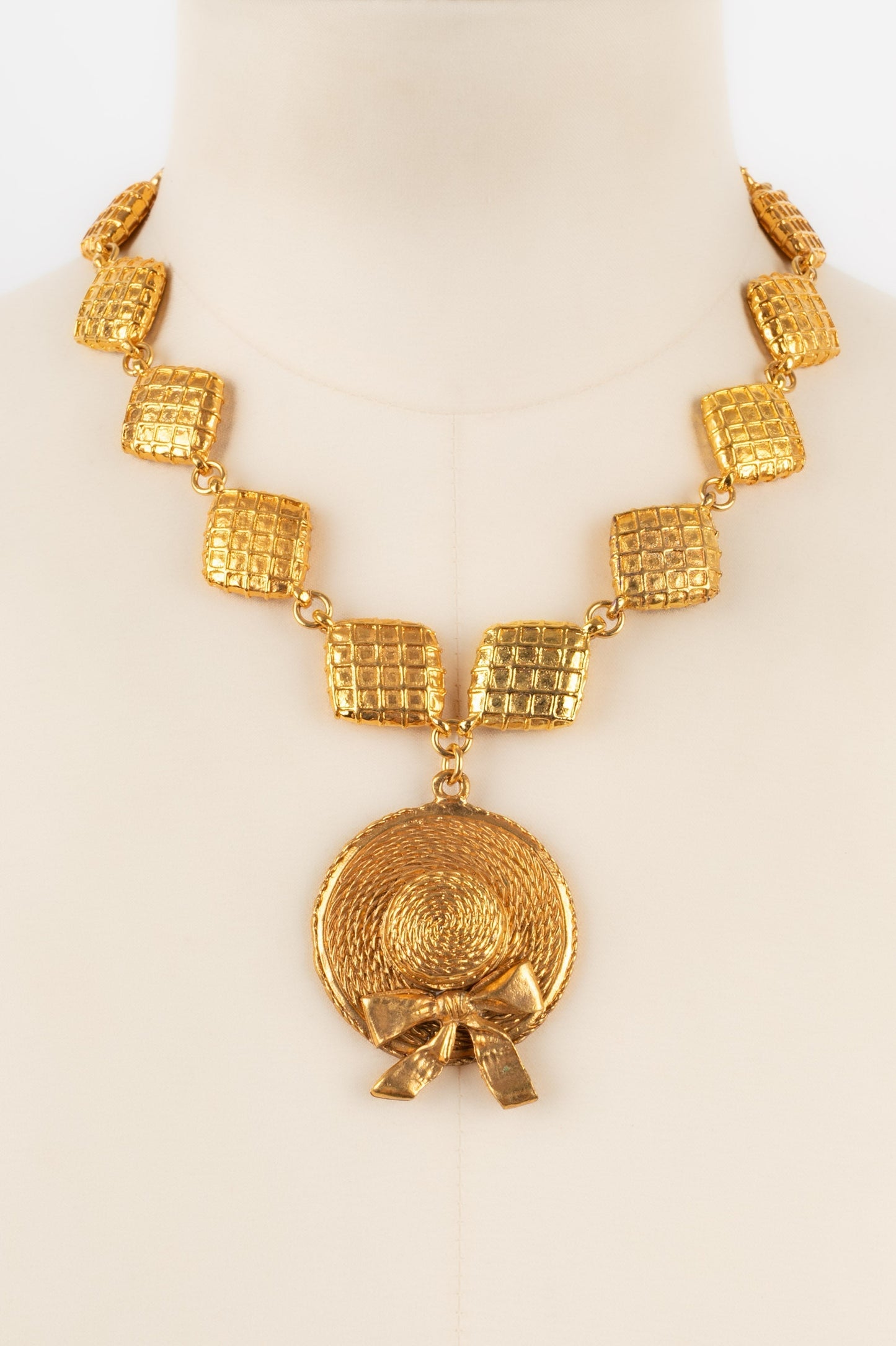 Collier matelass Chanel 1990s