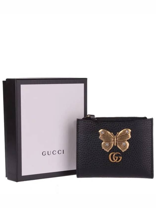 Gucci Butterfly Card Wallet Black