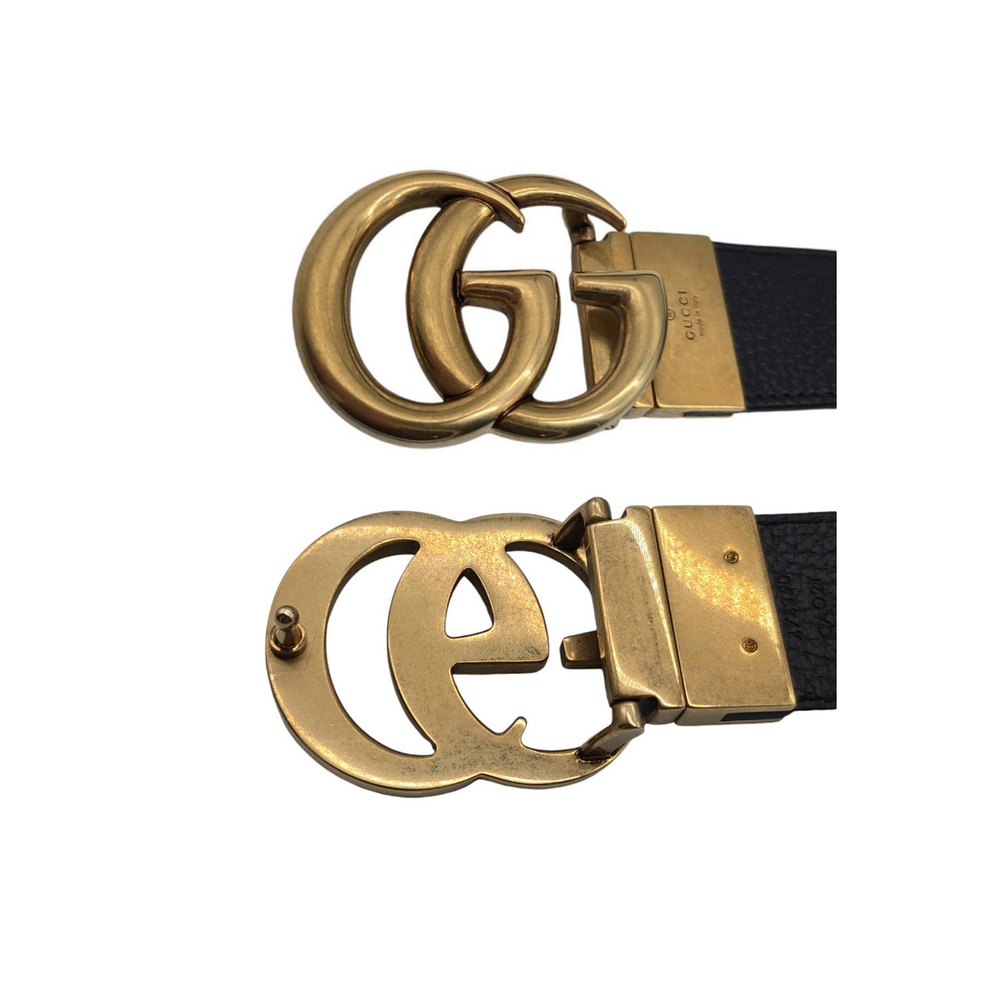 Gucci Calfskin Double G 37mm Reversible Belt